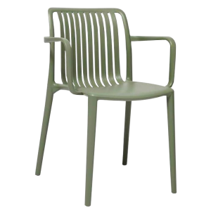Zero Arm Chair Polypropylene - Moss Grey